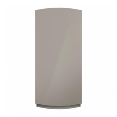 Clerkenwell Gloss Sand Grey 600mm x 310mm Tall Curved Door Shown Closed from the Front as a Single Door