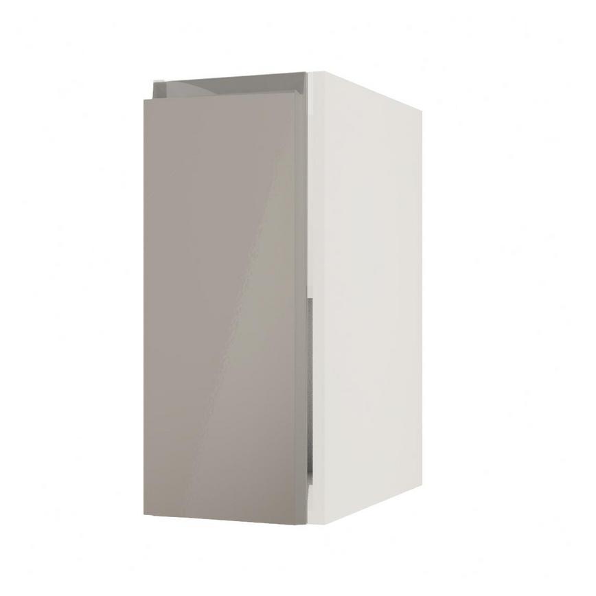 Clerkenwell Gloss Sand Grey 300mm x 720mm Full Height Door Shown Open at an Angle