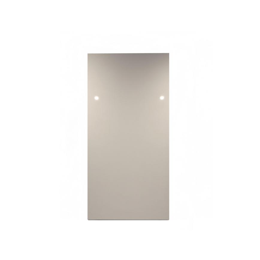 Clerkenwell Gloss Sand Grey 750mm x 720mm Tall Larder Door Shown Closed as part of a Full Larder Unit or Fridge Freezer Tower