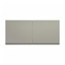 Clerkenwell Super Matt Sand Grey 622mm x 600mm Full Height Appliance Tower Kitchen Door Cut Out Front