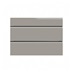 Clerkenwell Super Matt Sand Grey 1400mm x 300mm Tall Larder Kitchen Door Cut Out Front