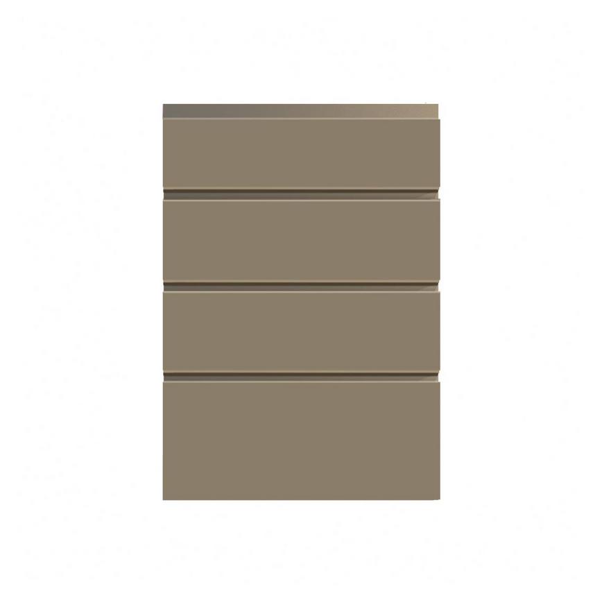 Clerkenwell Matt Metallic Bronze 160mm x 500mm Kitchen Drawer Additional Cut Out