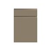 Clerkenwell Matt Metallic Bronze 557mm x 500mm Full Height Drawerline Kitchen Door Additional Cut Out