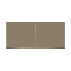Clerkenwell Matt Metallic Bronze 460mm x 1000mm Tall Bridging Unit Kitchen Door Pair Primary Cut Out
