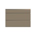 Clerkenwell Matt Metallic Bronze 160mm x 1000mm Kitchen Drawer Additional Cut Out
