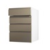 Clerkenwell Matt Metallic Bronze 160mm x 500mm Kitchen Drawer Angled Open