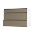 Clerkenwell Matt Metallic Bronze 275mm x 1000mm Appliance Tower Kitchen Drawer Angled Open