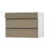 Clerkenwell Matt Metallic Bronze 160mm x 1000mm Kitchen Drawer Angled Open