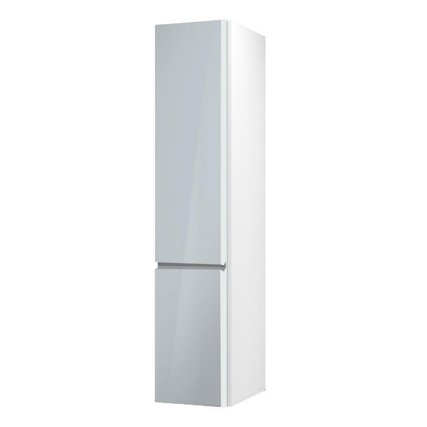 Clerkenwell Gloss Mist 1220mm x 400mm Full Height Larder Kitchen Door Angled Open