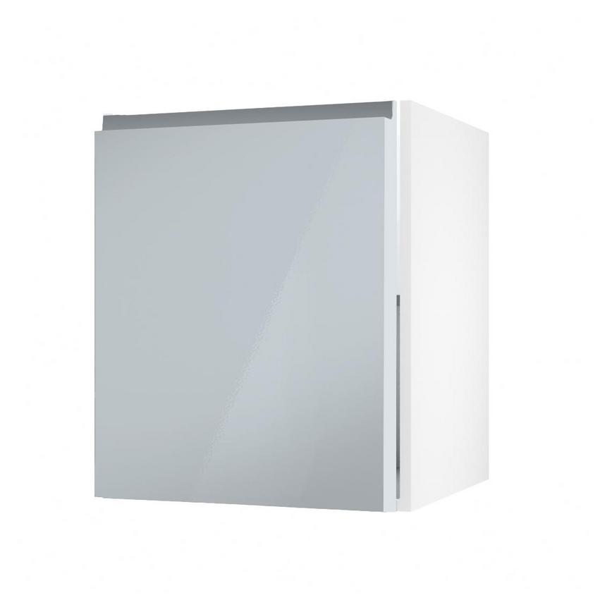 Clerkenwell Gloss Mist 720mm x 600mm Full Height Kitchen Door Angled Open