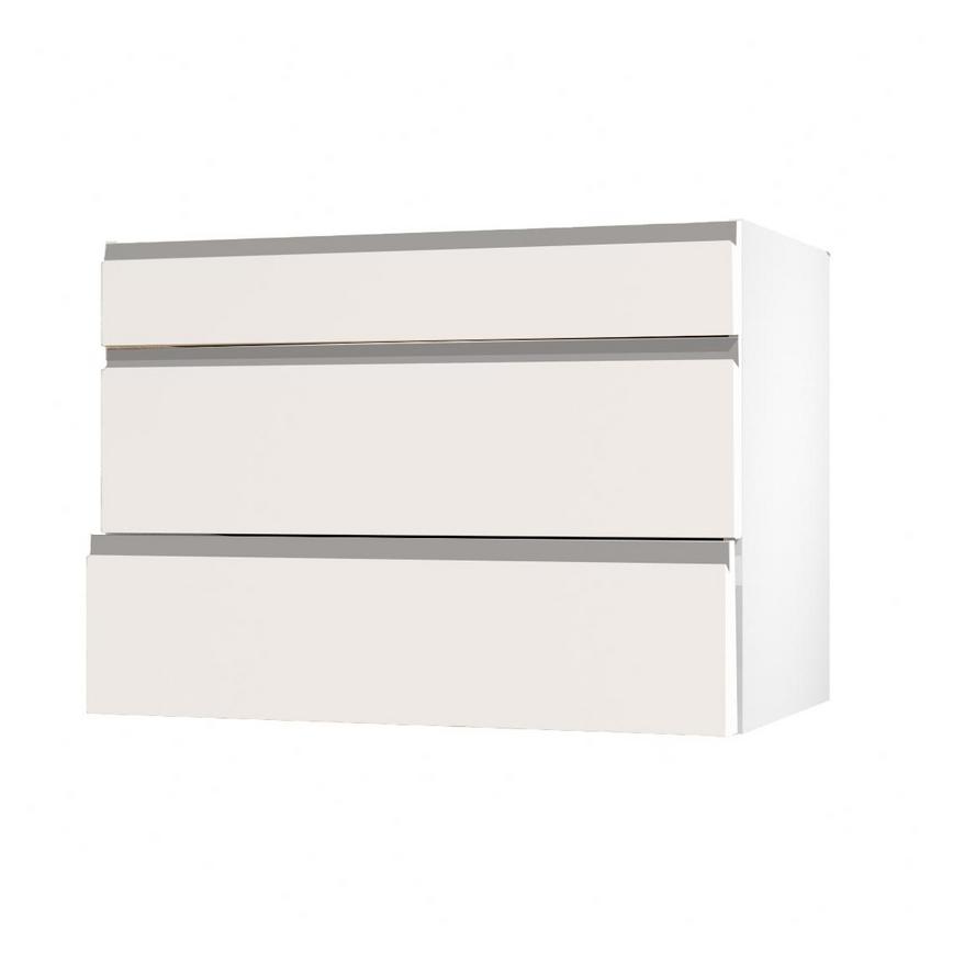Clerkenwell Super Matt Porcelain 275mm x 1000mm Appliance Tower Kitchen Drawer Angled Open Unit