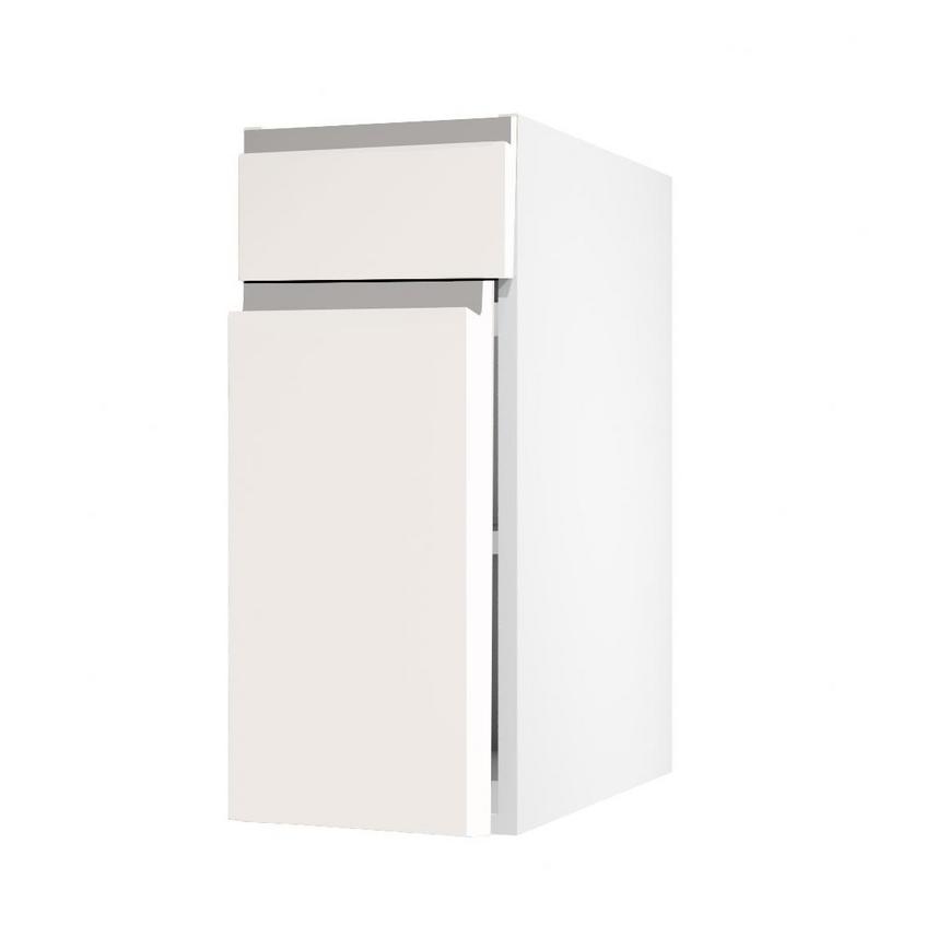 Clerkenwell Super Matt Porcelain 557mm x 300mm Full Height Drawerline Kitchen Door Angled Open Unit