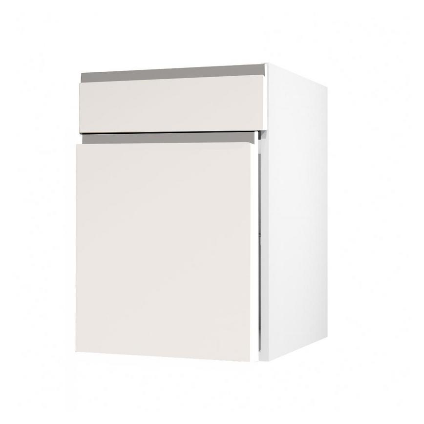 Clerkenwell Super Matt Porcelain 557mm x 500mm Full Height Drawerline Kitchen Door Angled Open Unit