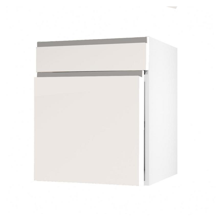 Clerkenwell Super Matt Porcelain 557mm x 600mm Full Height Drawerline Kitchen Door Angled Open Unit