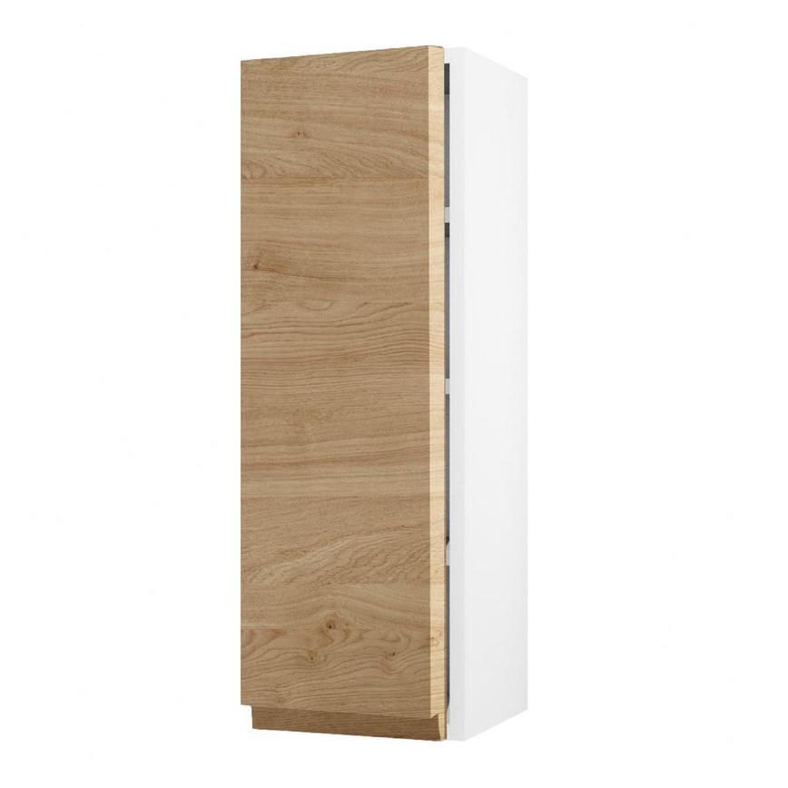 Clerkenwell Matt Natural Oak 900mm x 300mm Tall Kitchen Door Angled Open