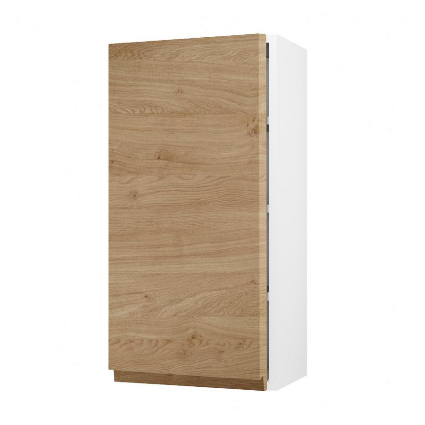 Clerkenwell Matt Natural Oak 900mm x 450mm Tall Kitchen Door Angled Open