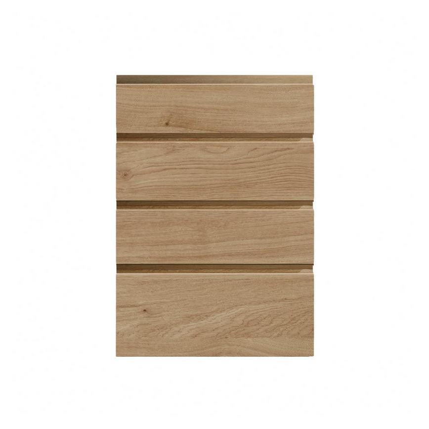 Clerkenwell Matt Natural Oak 160mm x 500mm Kitchen Drawer Unit Viewed From The Front