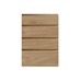 Clerkenwell Matt Natural Oak 160mm x 500mm Kitchen Drawer Unit Viewed From The Front