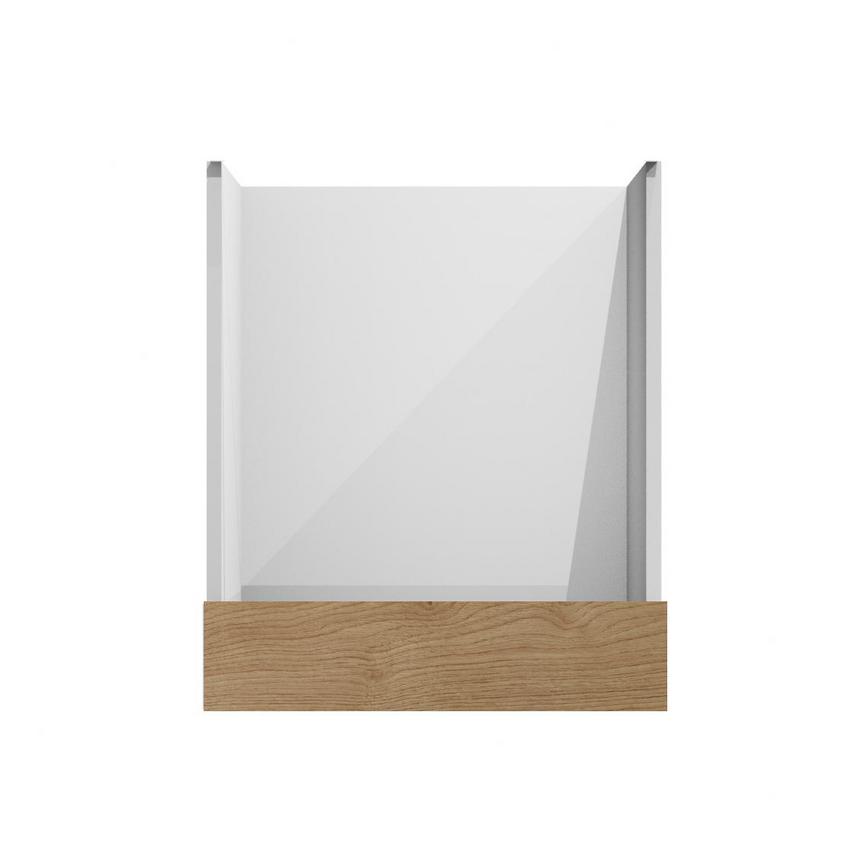Clerkenwell Matt Natural Oak 115mm x 600mm x 19mm Filler Panel Unit Viewed From The Front