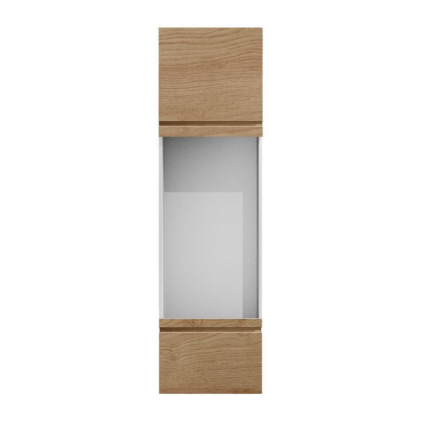 Clerkenwell Matt Natural Oak 570mm x 600mm Tall Appliance Tower Kitchen Door Unit Viewed From The Front