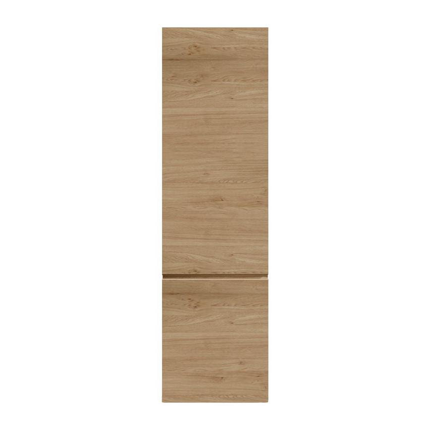 Clerkenwell Matt Natural Oak 1400mm x 600mm Tall Appliance Tower Kitchen Door Unit Viewed From The Front