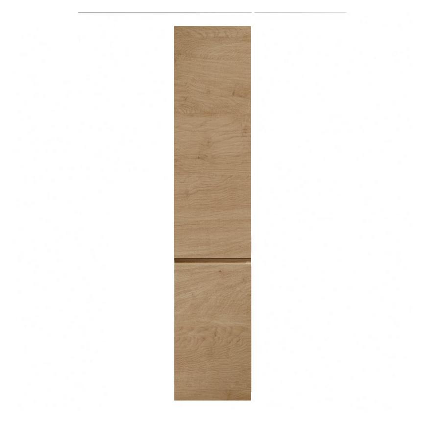 Clerkenwell Matt Natural Oak 1220mm x 400mm Full Height Larder Kitchen Door Unit Viewed From The Front