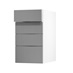 Greenwich Gloss Slate Grey 400 Drawer Door Open