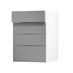 Greenwich Gloss Slate Grey 500 Drawer Door Open