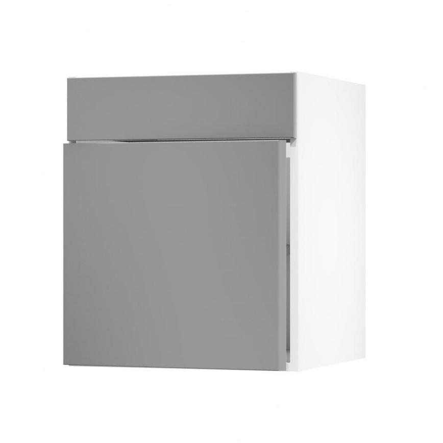 Greenwich Gloss Slate Grey 600 Standard Door Open