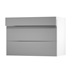 Greenwich Gloss Slate Grey 1000 Drawer Door Open