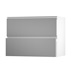 Greenwich Gloss Slate Grey 1000 Pan Drawer Door Open 342mm