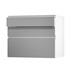 Greenwich Gloss Slate Grey 900 Pan Drawer Door Open 170mm