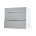Greenwich Gloss Slate Grey 800 Pan Drawer Door Open