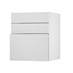 Greenwich Gloss White 600 Hob / Pan Drawer Door Open