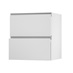 Greenwich Gloss White 700 Pan Drawer Door Open 342mm