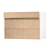 Greenwich Natural Oak 1000 Drawer Door Open