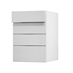 Greenwich Dove Grey 500 Drawer Door Open