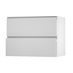 Greenwich Gloss Dove Grey 1000 Pan Drawer Door Open 342mm