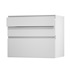 Greenwich Gloss Dove Grey 900 Pan Drawer Door Open 170mm