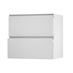 Greenwich Gloss Dove Grey 800 Pan Drawer Door Open 342mm