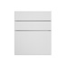 Greenwich White Smooth 600 Hob / Pan Drawer Door