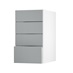 Greenwich Slate Grey 400 Deep Drawer Door Open