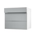 Greenwich Slate Grey 800 Drawer Front Open