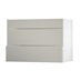 Greenwich Sandstone 1000 Fridge Freezer Wall Door Open