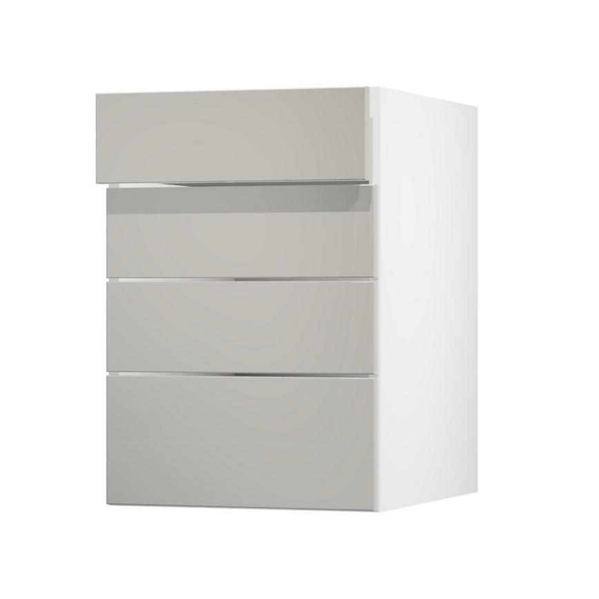Greenwich Gloss Sandstone 500 Drawer Door Open