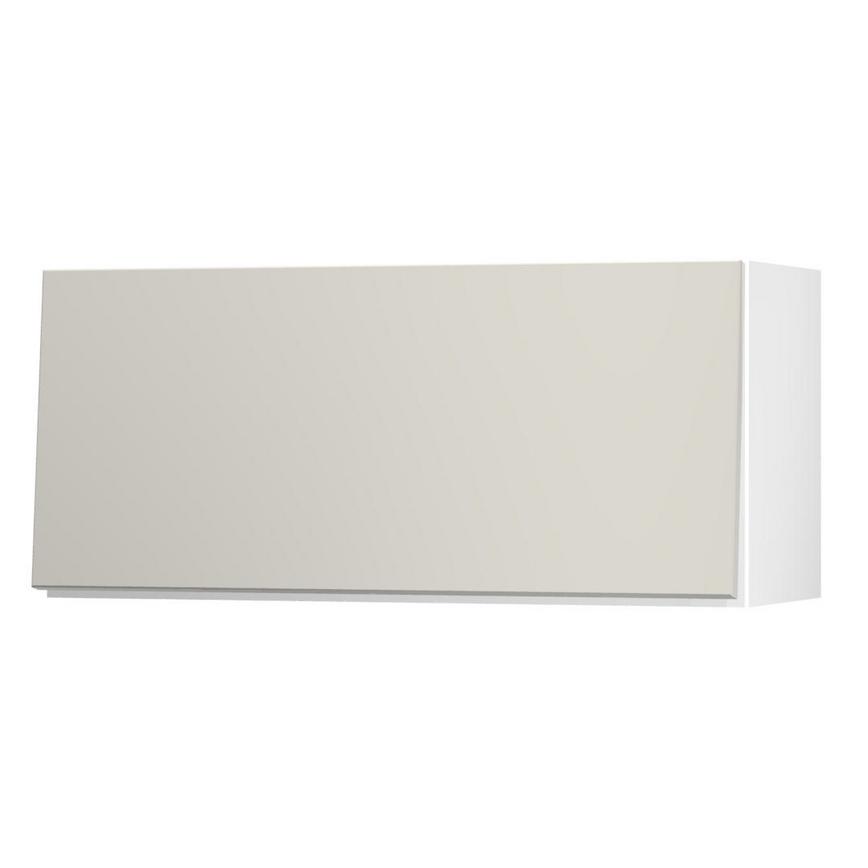 Greenwich Gloss Sandstone 800 Half Height / Pan Drawer Door Open