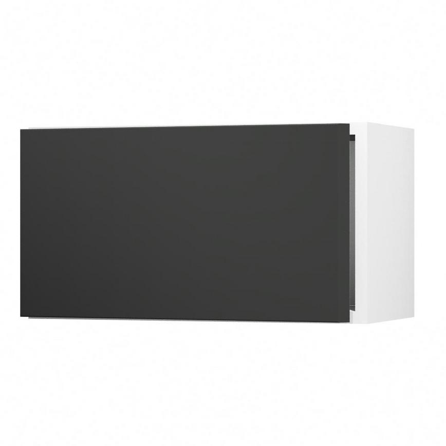 Greenwich Dove Grey 600 Integrated Microwave Topbox Door Open