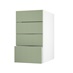 Greenwich Reed Green 400 Deep Drawer Door Open