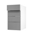 Greenwich Croft Grey 400 Drawer Door Open