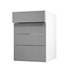 Greenwich Croft Grey 500 Drawer Door Open